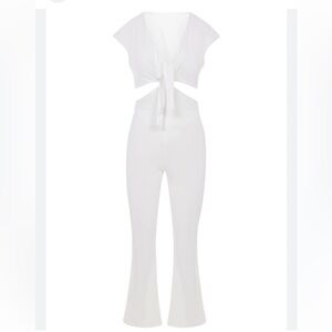 Fisico tie front jumpsuit